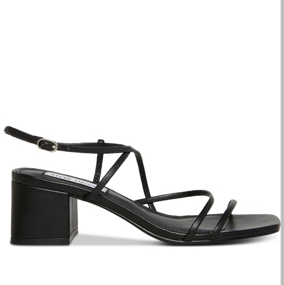 Steve Madden Involved Barely-There Sandals Black -6 - Picture 2 of 8
